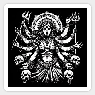 Kali Hindu Goddess Design – Dark Divine Feminine Spiritual Gift for Occult & Mythology Lovers Magnet